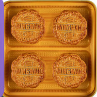 纯白莲蓉月饼4粒 White Lotus Seed Paste Mooncake 4 pcs