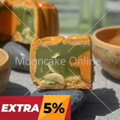 单黄翡翠 Pandan Lotus Paste Mooncake with 1 Yolk 