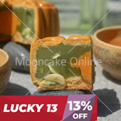 单黄翡翠 Pandan Lotus Paste Mooncake with 1 Yolk