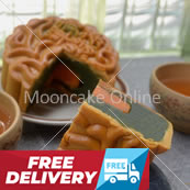 单黄绿茶 Green Tea Lotus Paste Mooncake with 1 Yolk 