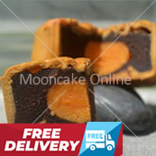 单黄豆沙 Red Bean Paste Mooncake with 1 Yolk