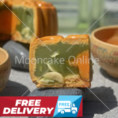 单黄翡翠 Pandan Lotus Paste Mooncake with 1 Yolk [6 pieces] [FREE Delivery]